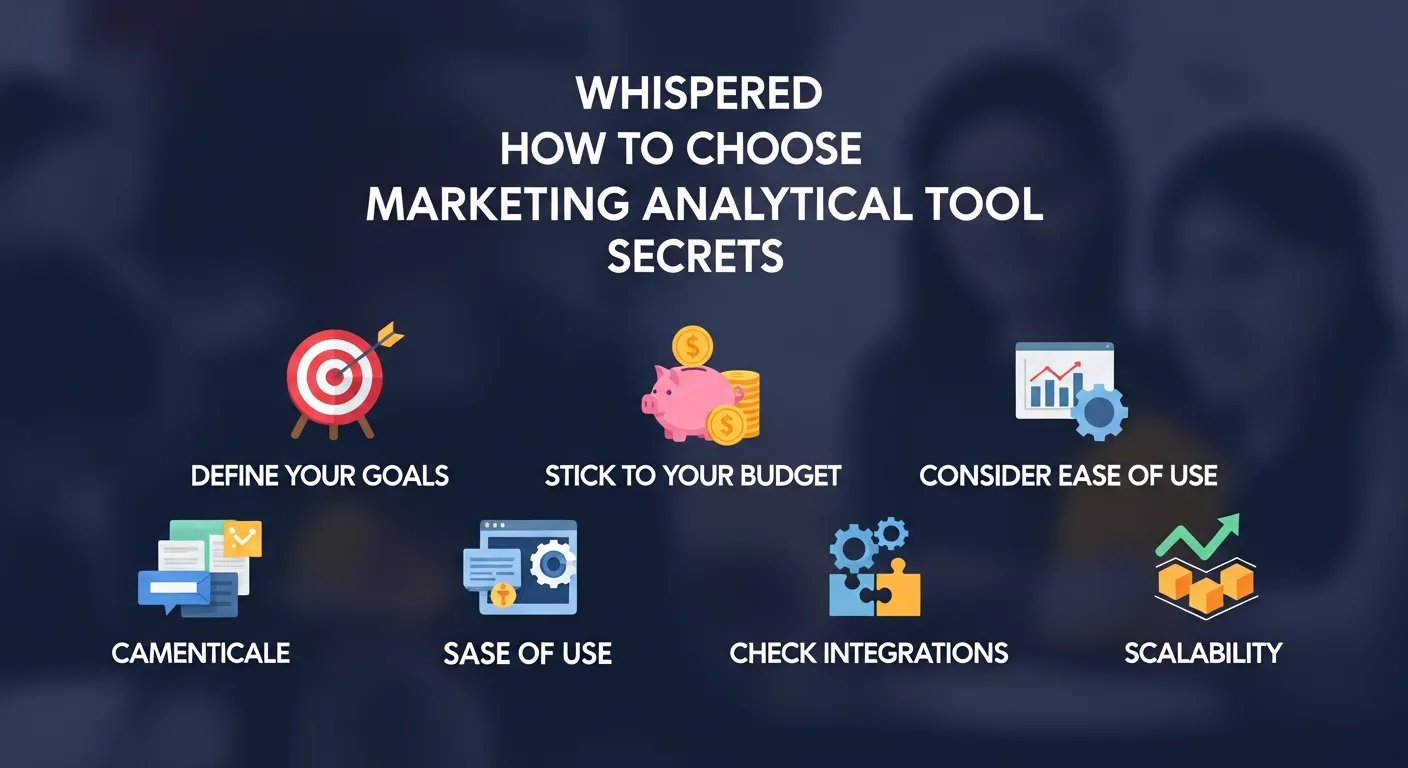 Whispered How to Choose Marketing Analytical Tool Secrets